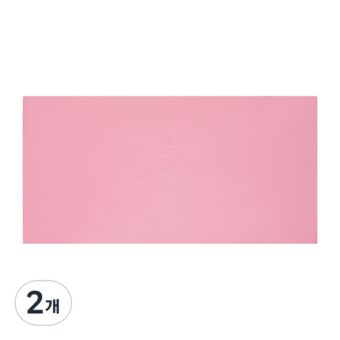아레나 극세사 건식타올 대형 수영 스포츠 타월 수건, 아레나건식타올 PNK, 2개
