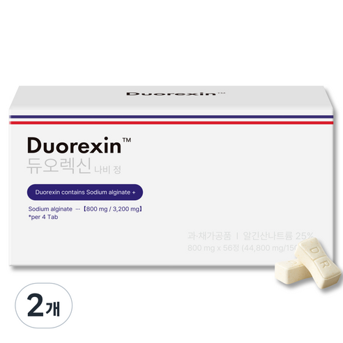 듀오렉신 Duorexin 나비정, 56정, 2개