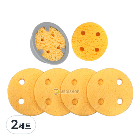 원형스펀지 16매, 2세트