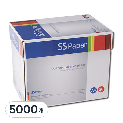 삼성전자 SS 복사용지 80g, A4, 5000개
