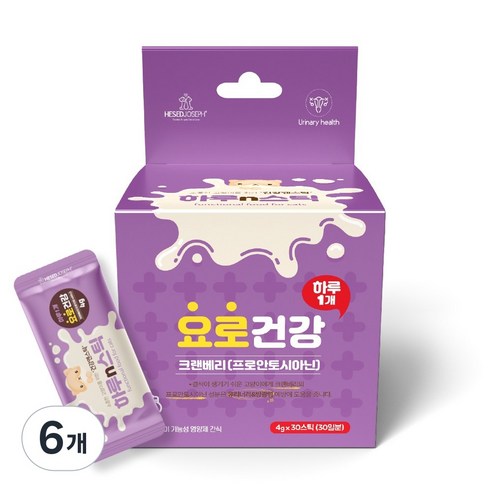 하루n스틱 고양이 영양제, 30회분, 유리너리+결석, 6개