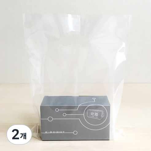 성원포장 포장용품 링봉투 비닐 쇼핑백 25X35cm 100매, 2개, 투명