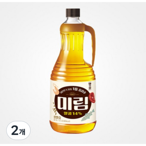 롯데 맛술 미림, 1.8L, 2개