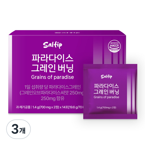 샐팁 파라다이스그레인 버닝, 3개, 28정