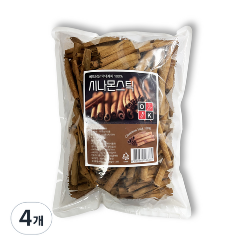 향 좋은 시나몬스틱 대용량 계피차, 4개, 1개입, 1kg