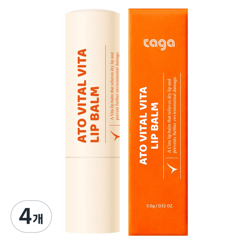 타가 키즈 유아 립밤 마데카 어린이 고보습립밤, 4개, 3.5g