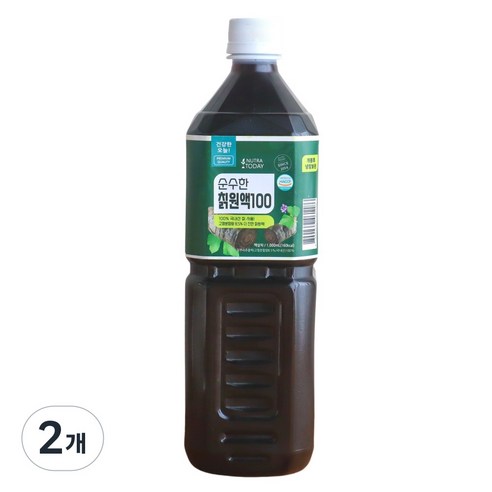 누트라투데이 더진한 자연산 칡즙 원액 100, 2개, 1L