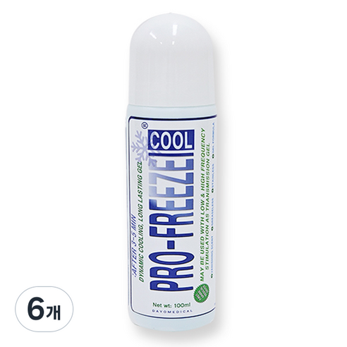 프로프리즈 롤링겔 스포츠겔 마사지겔 롤온 비멸균의료용겔 100ml, 6개, 쿨