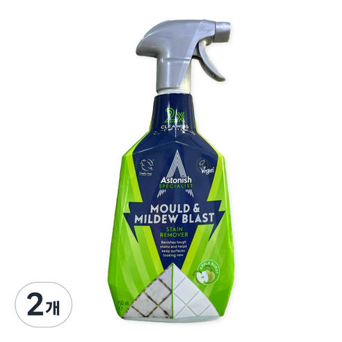 아스토니쉬 곰팡이제거제 애플버스트 영국본사생산정품, 2개, 750ml