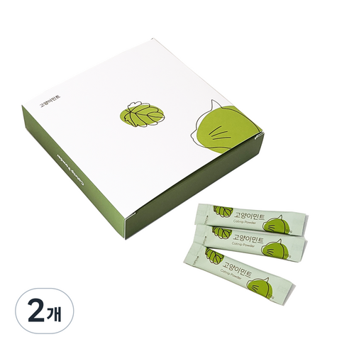 고양이민트 개별스틱형 당해 수확 국내산 고품질(잎/꽃만함유), 2개, 8g, 캣닢