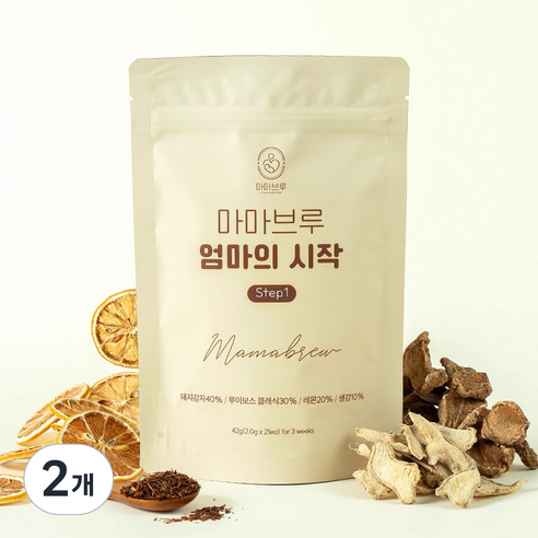 [마마브루] 엄마의시작 Step 임당티 레몬수 입덧티, 2개, 42g