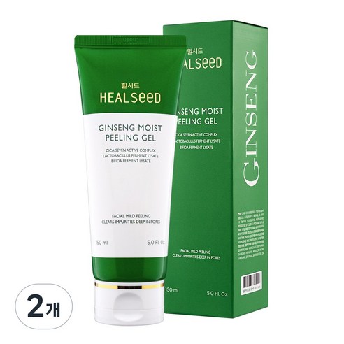 힐시드 진생 보습 필링젤 저자극 얼굴 각질제거 (마데카시카 환해지는 필링), 2개, 150ml