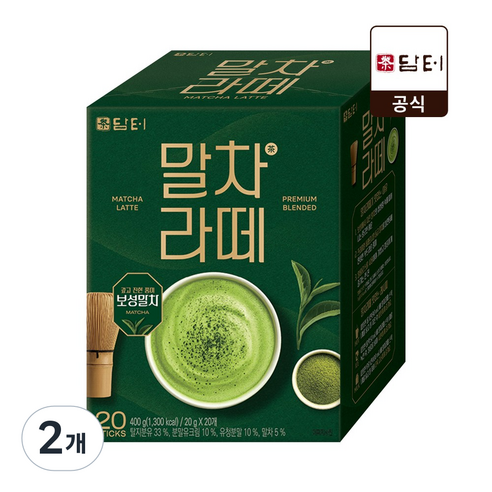 담터 말차라떼, 20g, 2개, 20개입
