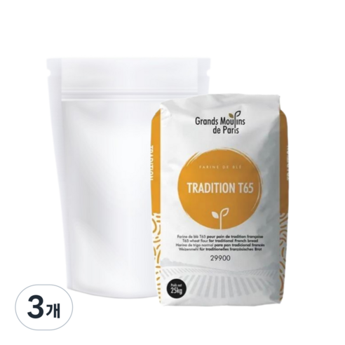 프랑스밀가루 T65 트레디션 1kg GMP 베이크플러스 소분, 3개