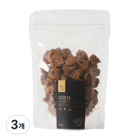 느으림 건강하게 두번 볶은 국산 우엉차, 3개, 1개입, 150g