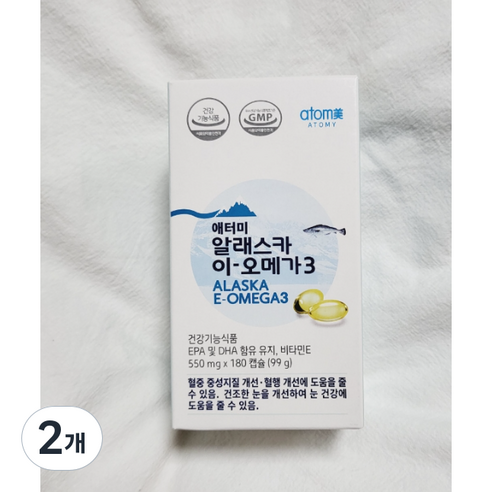 애터미 이 오메가3 6개월분, 180정, 2개