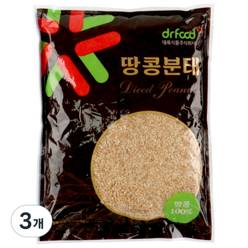 볶음 땅콩분태 대용량 업소용, 3개, 1.2kg