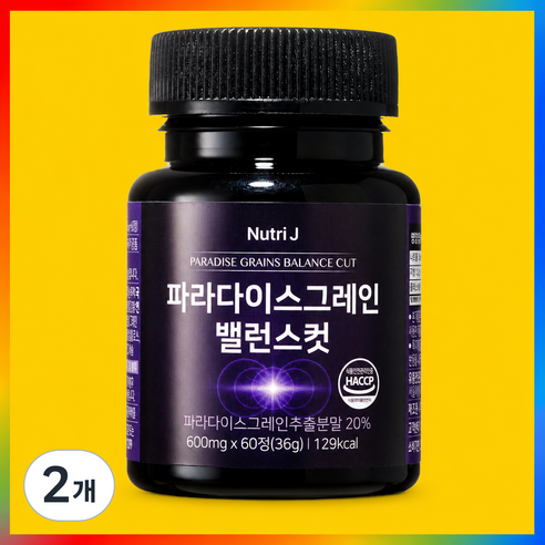 뉴트리제이 파라다이스그레인 밸런스컷, 2개, 60정
