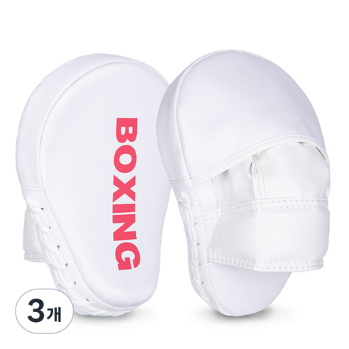 GINGPAI 깅파이 복싱 손 미트 핸드패드 격투기 트레이닝 코치 손미트 BOXSB, 3개, 핑크