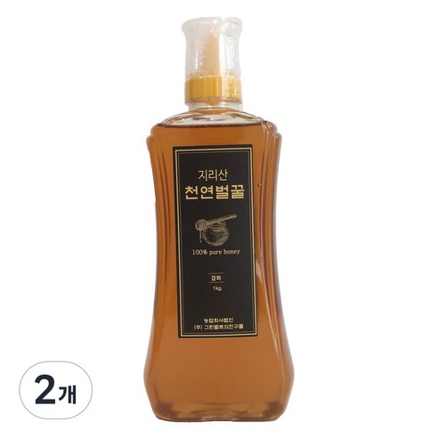 자연에서 온 자연산 지리산 햇꿀 자연벌꿀 잡화꿀 1kg, 2개 솔직 후기 | 실사용자 리뷰 분석 - 상품 이미지 1