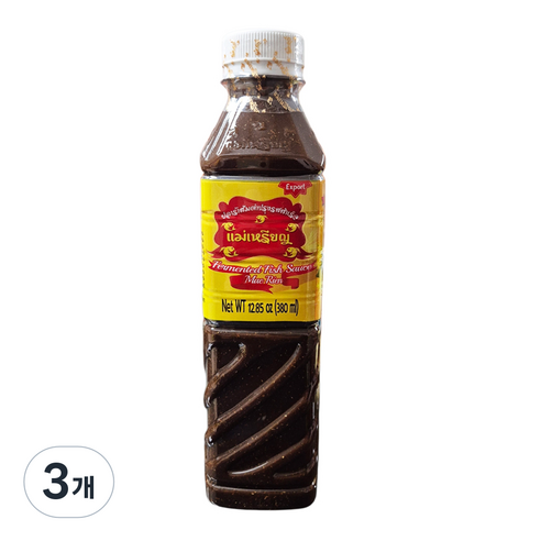 태국 발효피쉬소스 매리엔 피쉬소스 / Fermented Fish Sauce Mae Rien, 380ml, 3개