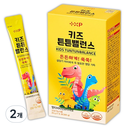 성장기 맞춤배합 요구르트맛 액상키즈비타민 키즈 튼튼밸런스, 2세트, 15회분