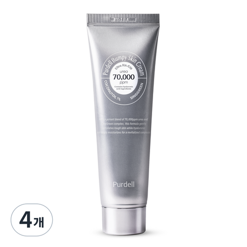 퍼델 우레아 70000ppm 리페어 크림 EGF 피부 재생 병풀 시카 레이저 7%, 4개, 50ml