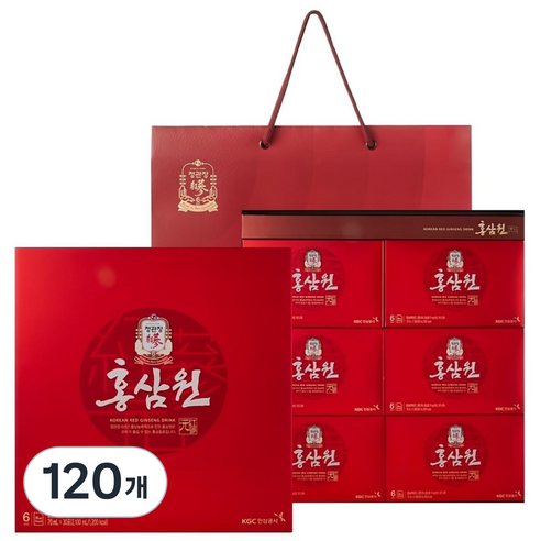 정관장 홍삼원 선물세트 / 쇼핑백 포함, 70ml, 120개