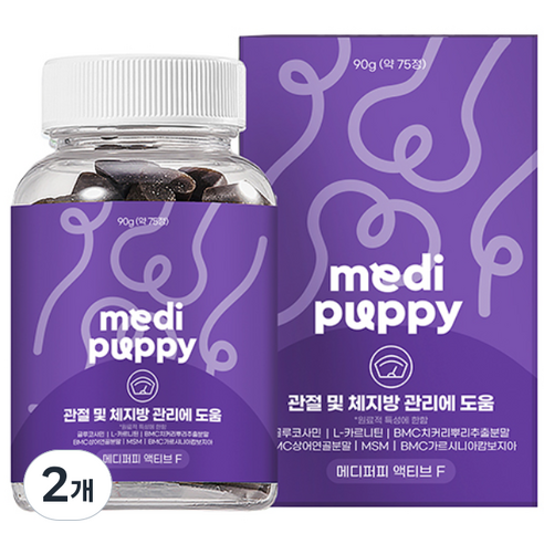 메디퍼피 리포좀 다이어트 영양제 강아지 노령견 노견 체중관리 체지방 감소 도움, 2개, 관절, 90g