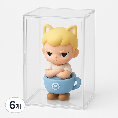 KUEN 특대 아크릴 투명 다용도 쇼케이스 피규어 진열장35*30*60CM, 6개