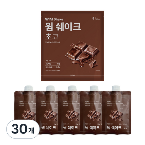 저당 저탄수 고단백 윔쉐이크 초코 30g, 30개 솔직 후기 | 실사용자 리뷰 분석 썸네일