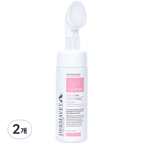 더마벳 저자극 반려동물 노워시 강아지발세정제, 2개, 150ml