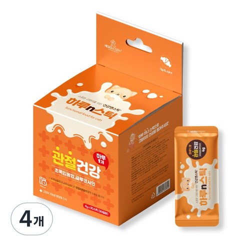 하루n스틱 고양이 영양제, 30회분, 장건강/유산균, 4개