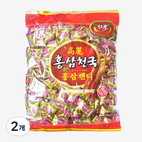 한양제과 홍삼천국 홍삼캔디, 2개, 900g