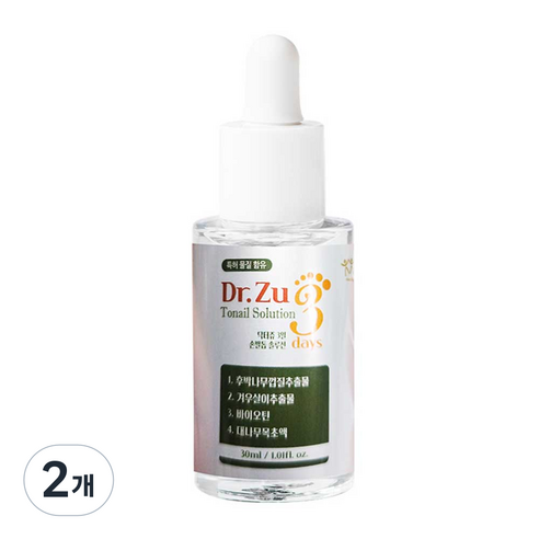 닥터쥬 손발톱 솔루션 손상된 문제성 거칠어진 손톱발톱 케어 영양제, 2개, 30ml