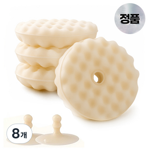베보르 주방 흡착 세면대 설거지 찌든때 청소 도넛 수세미, 8개, 1세트