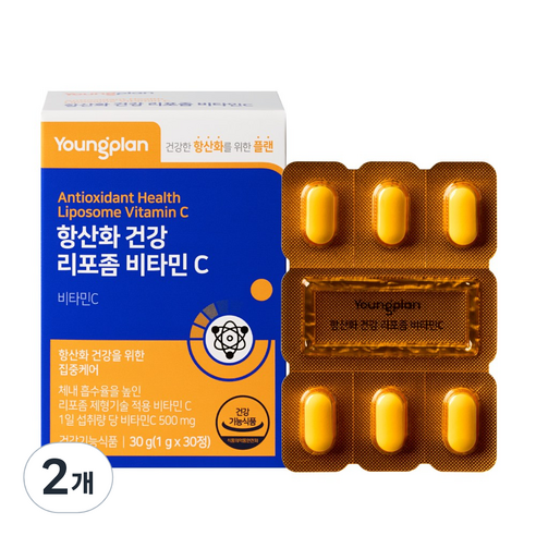 영진약품 항산화 건강 리포좀 비타민C-리포좀 제형기술 비타민C, 30정, 2개
