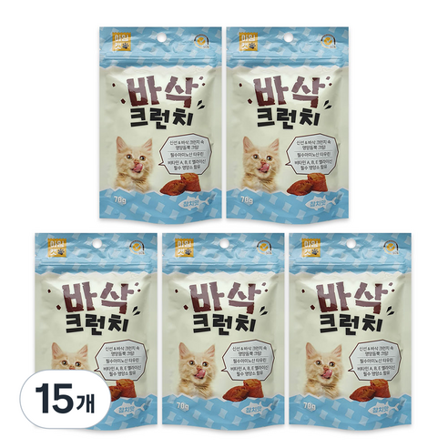 아임캣 바삭크런치 참치맛 겉바속촉 냥이간식, 15개