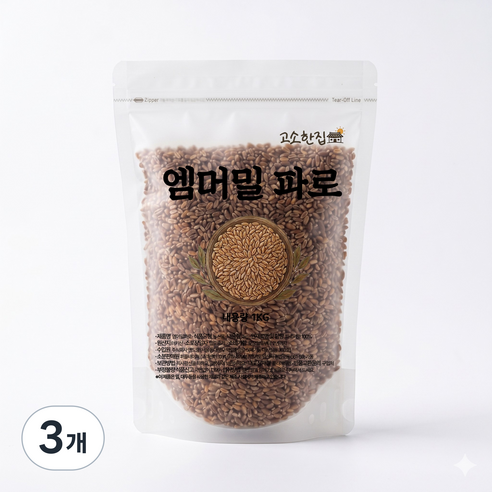 고소한집 엠머밀파로, 3개, 1kg