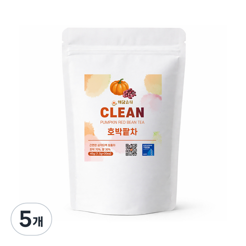해담은티 호박팥차 생분해 삼각티백, 5개, 30개입, 1.5g