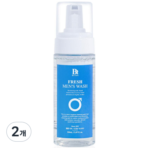 벤튼 퍼펙트 프레쉬 남성청결제 남자청결제, 2개, 150ml