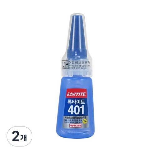 록타이트 401 다용도 순간접착제 20g, 2개