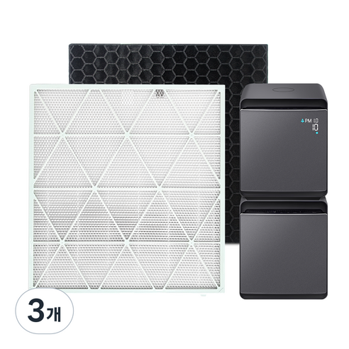 필터모아 삼성 큐브 CFX-H170D CFX-H100D 공기청정기 호환필터 헤파필터+탈취필터, 프리미엄형, 3개