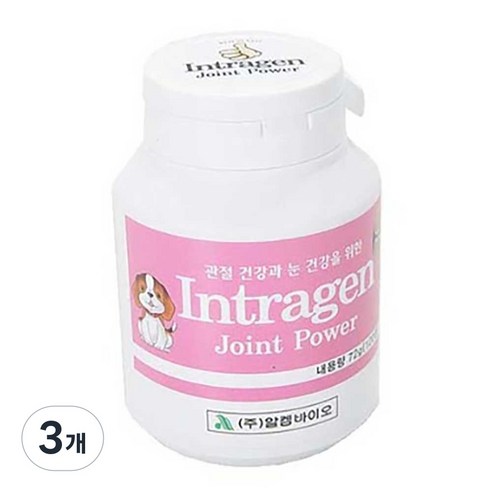 인트라젠 조인트 파워 120정 종합 영양제, 뼈/관절강화, 3개