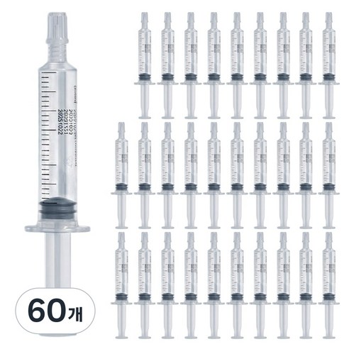 HP 일회용 멸균생리식염수 염화나트륨액 주사기형 10ml, 60개