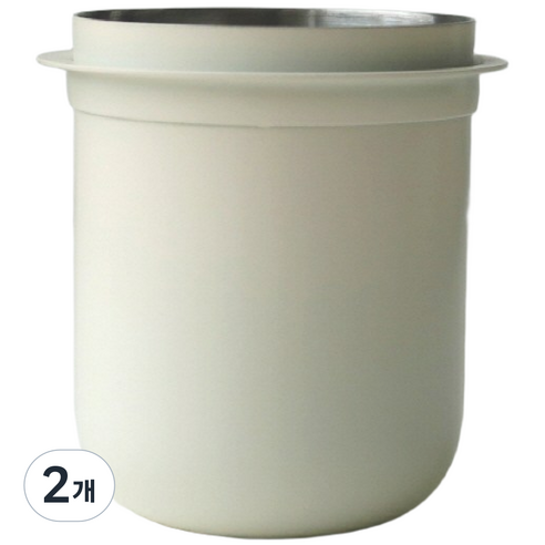 원두걸스 도징컵 아이보리 58mm 분쇄컵 Dosing Cup, 2개, 아이보리 화이트