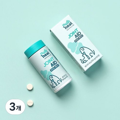 뉴앤힐 조인트에이드 강아지 관절 영양보조제, 3개, 뼈/관절강화, 60정