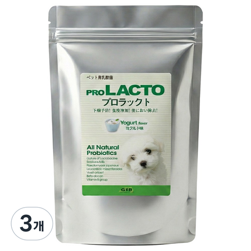 프로락토 요거트 대용량 300g 강아지 장건강 유산균, 3개, 장건강/유산균, 300회분