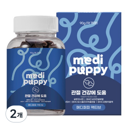 메디퍼피 리포좀 관절 염증 영양제 강아지 보스웰리아 노령견 노견 슬개골 강화 도움, 90g, 2개 90g, 2개