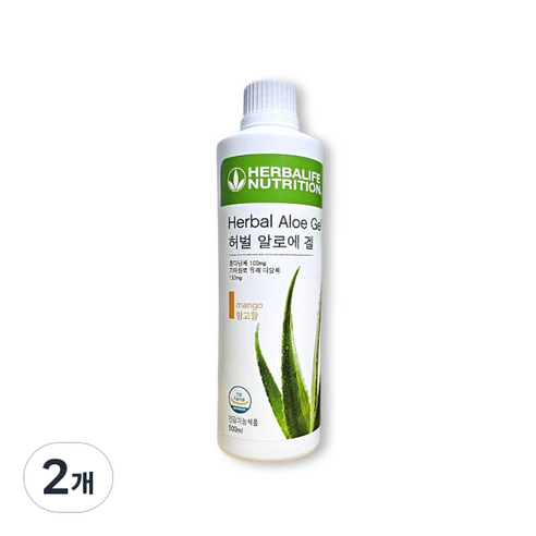 허벌라이프 알로에겔 망고 본사 정품, 500ml, 2개